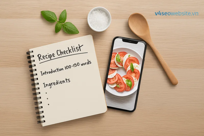 Bí quyết viết bài hướng dẫn công thức (Recipes) SEO hiệu quả 2 Bài viết công thức chuẩn SEO cần đủ thành phần: giới thiệu món, nguyên liệu, cách làm rõ ràng và mẹo nấu ăn hữu ích.