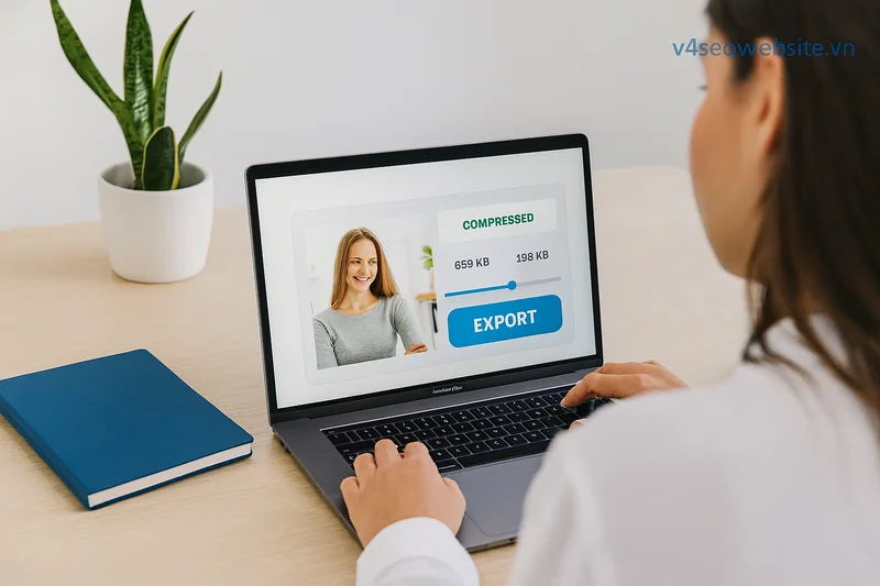 Cách tối ưu hình ảnh trong bài viết Content SEO hiệu quả nhất 5 Nén ảnh tối ưu với các công cụ trực tuyến giúp tăng tốc độ tải trang và cải thiện trải nghiệm người dùng.