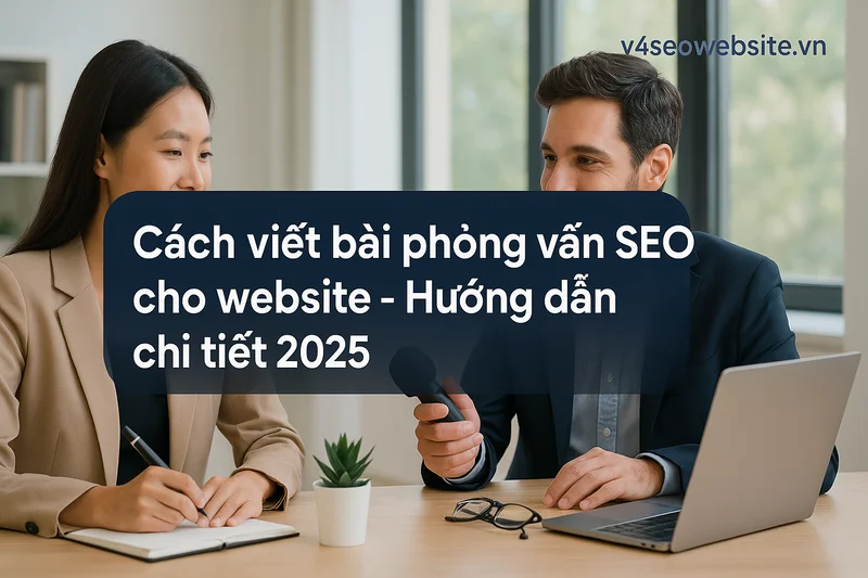 Cách viết bài phỏng vấn SEO cho website - Hướng dẫn chi tiết 2025