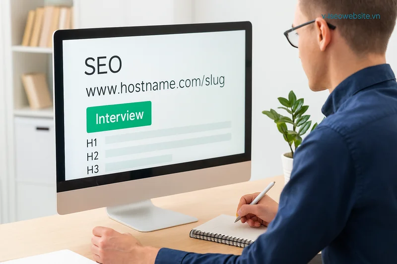 Cách viết bài phỏng vấn SEO cho website - Hướng dẫn chi tiết 2025 3 Viết bài phỏng vấn chuẩn SEO: Tối ưu title, URL và heading dễ hiểu.