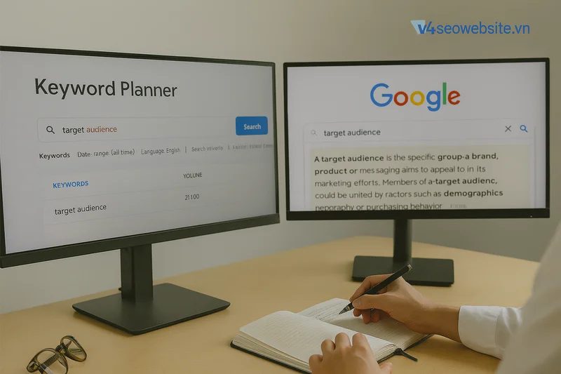 Nghiên cứu từ khóa và đối thủ là bước đầu tiên trong chiến lược content SEO hiệu quả.