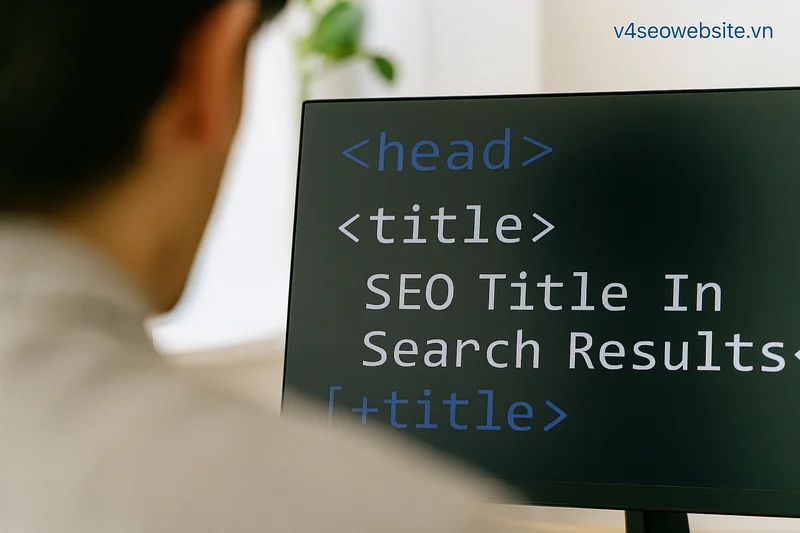 Hướng dẫn tối ưu thẻ tiêu đề (Title Tag) cho Content SEO 1 Title tag chuẩn SEO trong HTML giúp tăng tỉ lệ nhấp từ kết quả tìm kiếm.