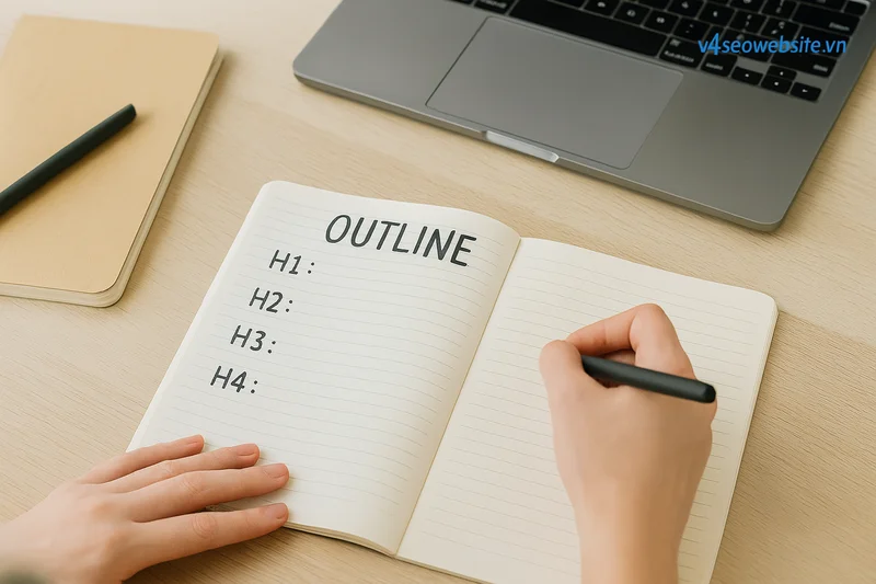 Hướng dẫn viết bài về hướng dẫn sử dụng sản phẩm chuẩn SEO 3 Lập dàn ý chi tiết giúp bài viết hướng dẫn sử dụng rõ ràng, mạch lạc và dễ tối ưu SEO mà vẫn giữ trải nghiệm đọc tự nhiên.