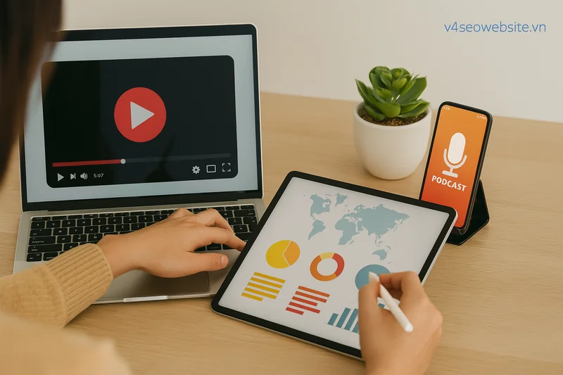 Kế hoạch nội dung SEO cho blog: Từ cơ bản đến nâng cao 4 Tối ưu hóa nội dung với multimedia để tăng thời gian tương tác và cải thiện trải nghiệm người dùng.