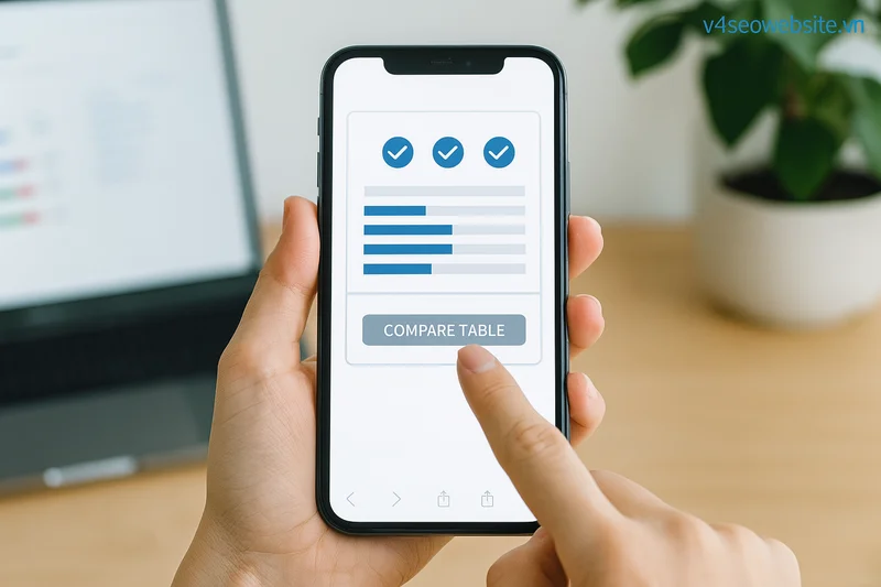 Cách viết bài so sánh sản phẩm chuẩn SEO - Hướng dẫn chi tiết 2025 6 Đừng bỏ qua trải nghiệm người dùng trên mobile nếu muốn bài viết lên top và giữ chân khách truy cập.