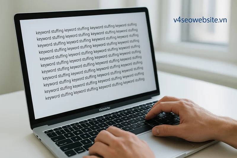 Phân tích và tối ưu mật độ từ khóa trong Content SEO 3 Thực trạng keyword stuffing trong SEO: nội dung bị lạm dụng từ khóa có thể khiến website tụt hạng hoặc bị Google phạt.