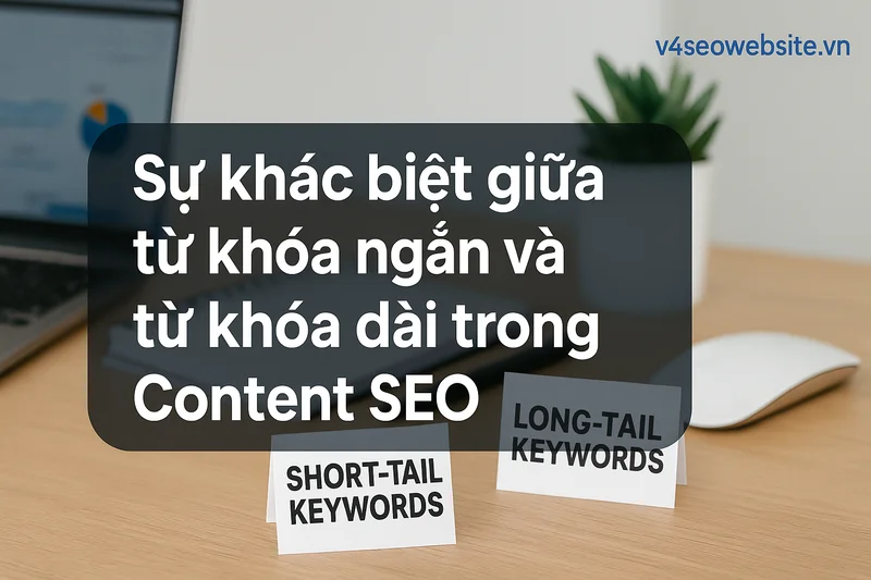 Sự khác biệt giữa từ khóa ngắn và từ khóa dài trong Content SEO