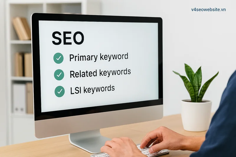 Cách tạo bài viết danh sách hiệu quả và chuẩn SEO 4 Tối ưu SEO cho listicle với từ khóa chính, từ khóa liên quan và LSI để tăng độ liên quan và trải nghiệm người đọc.