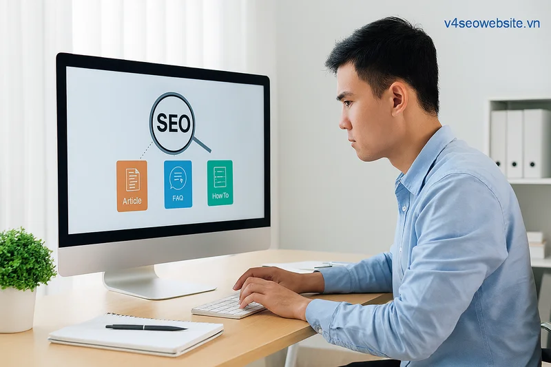 Viết bài giải thích chuẩn SEO: Bí quyết thành công từ chuyên gia 3 Tăng CTR với Schema Markup: Áp dụng Article, FAQ và HowTo để cải thiện hiển thị trên Google