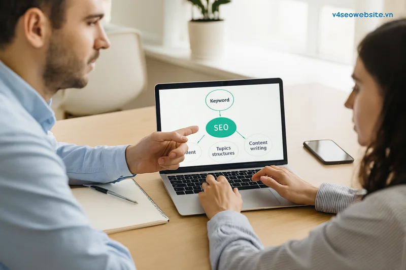 Cách viết content SEO nhanh chóng mà vẫn đảm bảo chất lượng 1 Ứng dụng phân tích People Also Ask để mở rộng chủ đề, nâng cao chất lượng nội dung và cải thiện thứ hạng tìm kiếm.