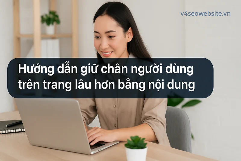 Hướng dẫn giữ chân người dùng trên trang lâu hơn bằng nội dung chất lượng