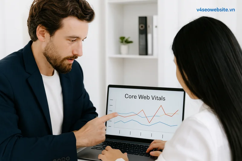 Kỹ thuật tối ưu bài viết SEO cho bản cập nhật thuật toán Google 1 Hiểu đúng Core Web Vitals giúp website cải thiện thứ hạng và mang lại trải nghiệm người dùng vượt trội.