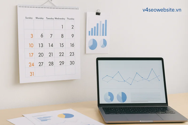 Theo dõi và đánh giá hiệu suất SEO liên tục để nắm bắt xu hướng dài hạn.