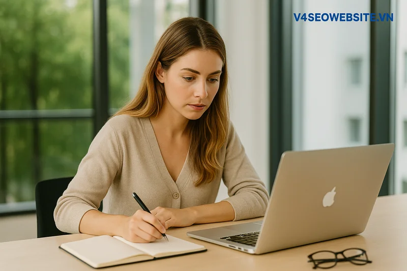 Làm sao để giữ người đọc trên trang lâu hơn - Bí quyết từ v4seo 3 Tăng tỷ lệ click với công thức viết tiêu đề hấp dẫn: kết hợp cảm xúc, giá trị rõ ràng và ngôn ngữ mạnh mẽ.