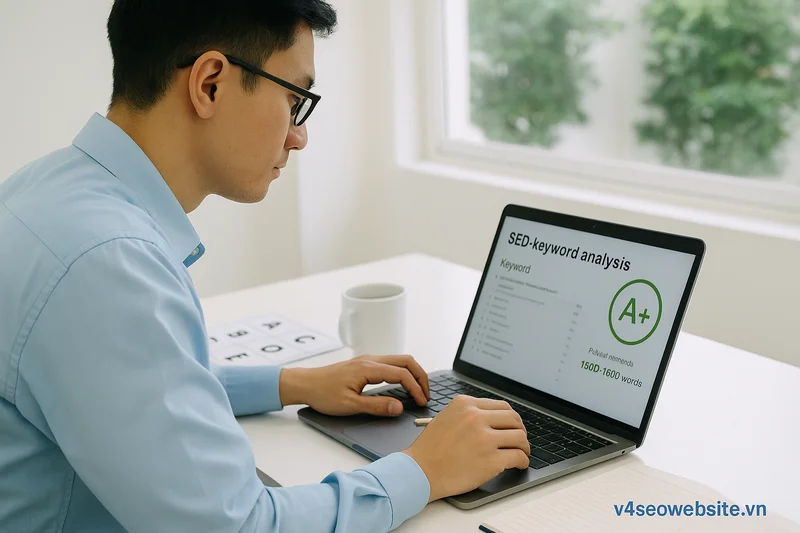 Cách sử dụng Clearscope tối ưu nội dung SEO hiệu quả 2025 1 Chiến lược tối ưu nội dung SEO đạt điểm A+ với phân tích từ khóa chính xác trên Clearscope.