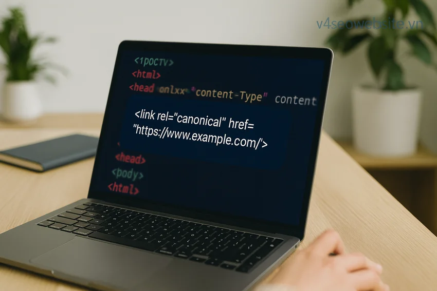 Hướng dẫn tránh trùng lặp nội dung giữa các bài viết SEO hiệu quả 3 Canonical tag giúp hợp nhất tín hiệu xếp hạng, bảo vệ thương hiệu khỏi rủi ro trùng lặp nội dung trong SEO.