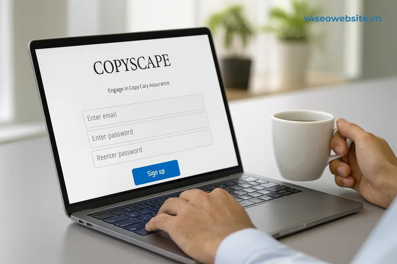 Kiểm tra trùng lặp nội dung với Copyscape: Hướng dẫn chi tiết 2 Đăng ký và thiết lập tài khoản Copyscape để kiểm tra bản quyền nội dung và bảo vệ uy tín thương hiệu.