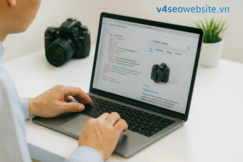 Sử dụng hình ảnh độc đáo trong SEO: Tăng hạng và thu hút người đọc 7 Tích hợp dữ liệu có cấu trúc tối ưu hình ảnh, nâng cao khả năng xuất hiện rich results và tăng hiệu quả SEO.