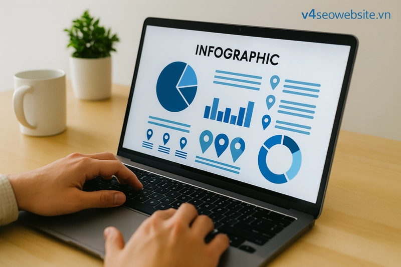 Tạo nội dung SEO bằng bảng biểu & infographics để thu hút người đọc 2 Infographic giúp doanh nghiệp thu hút backlink tự nhiên, gia tăng thẩm quyền và cải thiện xếp hạng tìm kiếm.