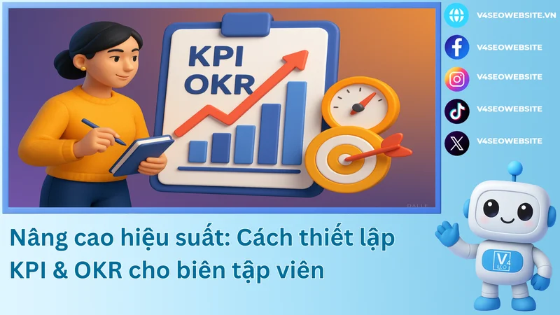 Nâng cao hiệu suất: Cách thiết lập KPI & OKR cho biên tập viên