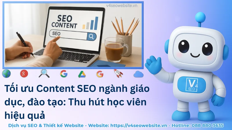 Tối ưu Content SEO ngành giáo dục, đào tạo: Thu hút học viên hiệu quả