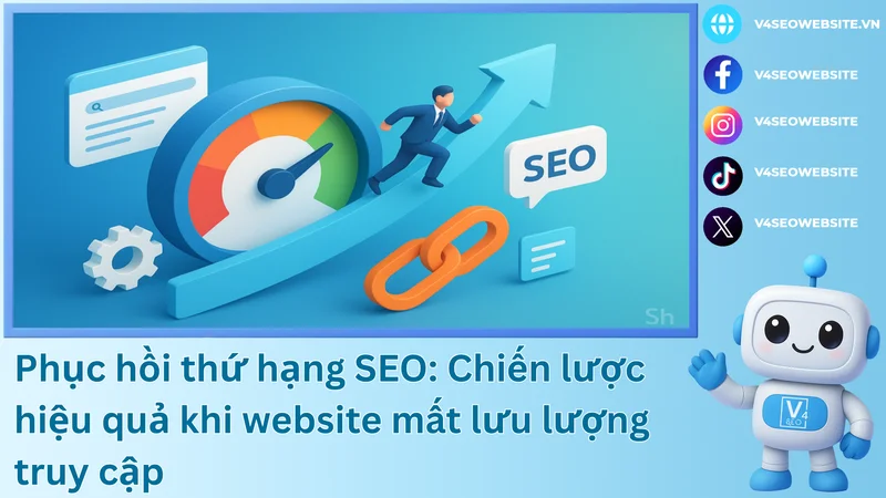 Phục hồi thứ hạng SEO: Chiến lược hiệu quả khi website mất lưu lượng truy cập