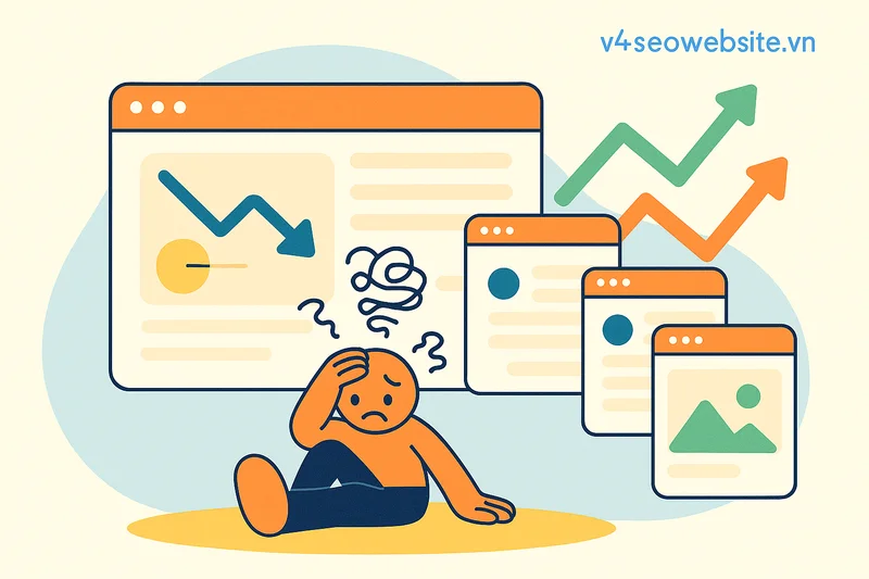 Phục hồi thứ hạng SEO: Chiến lược hiệu quả khi website mất lưu lượng truy cập 5 Khắc phục sự cố SEO quan trọng theo từng giai đoạn giúp cải thiện hiệu suất website mà không gây gián đoạn.