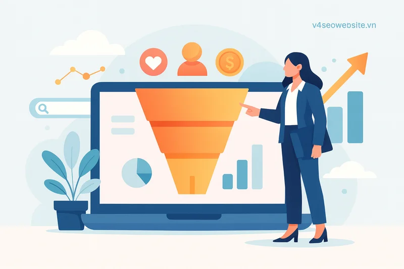 Phân tích hiệu suất phễu chuyển đổi dễ dàng với GA4 và Looker Studio 2 Bí quyết phân tích phễu giúp doanh nghiệp nhận diện điểm rơi khách hàng và tối ưu hành trình chuyển đổi.