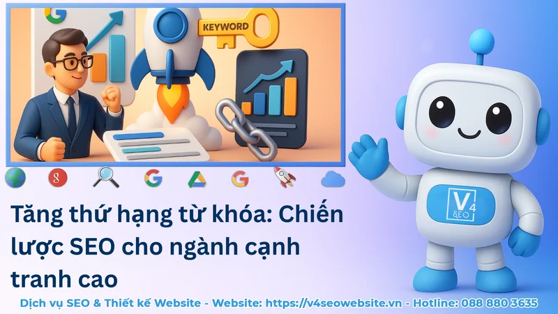 Tăng thứ hạng từ khóa: Chiến lược SEO cho ngành cạnh tranh cao