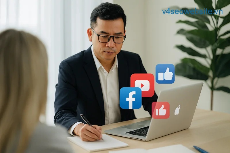 Kết hợp SEO & Social Media: Tối ưu hiển thị, tăng lưu lượng truy cập 2 Xây dựng tín hiệu xã hội mạnh mẽ thúc đẩy thương hiệu tạo dựng lòng tin và thu hút backlink tự nhiên.