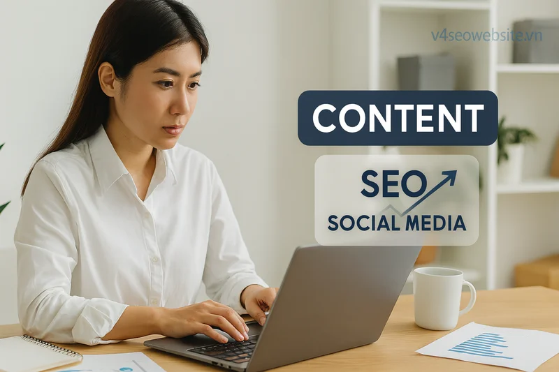 Kết hợp SEO & Social Media: Tối ưu hiển thị, tăng lưu lượng truy cập 3 Nội dung chất lượng cao khi đồng bộ SEO và social media giúp doanh nghiệp tăng trưởng lưu lượng truy cập ổn định.