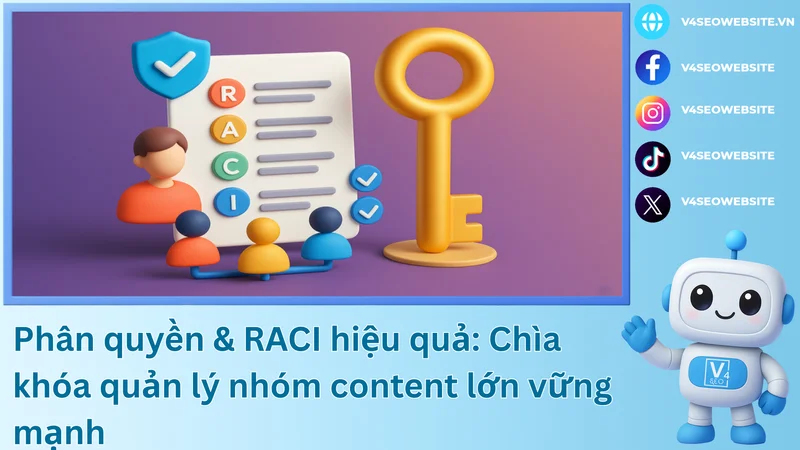 Phân quyền & RACI hiệu quả: Chìa khóa quản lý nhóm content lớn vững mạnh