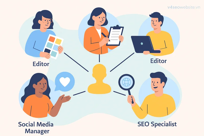 Phân quyền & RACI hiệu quả: Chìa khóa quản lý nhóm content lớn vững mạnh 6 Từ Writer đến Director: RACI làm rõ từng vị trí, giúp quy trình SEO content vận hành mượt mà hơn.