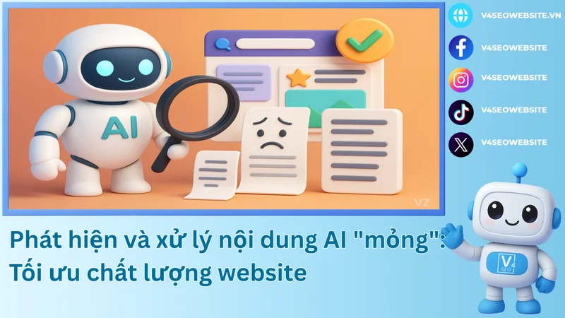 Phát hiện và xử lý nội dung AI "mỏng": Tối ưu chất lượng website
