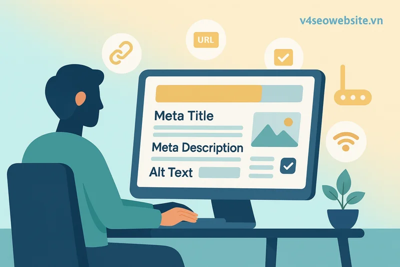 Rà soát on-page SEO kỹ thuật giúp tối ưu meta, URL và alt text, đảm bảo khả năng hiển thị vượt trội.