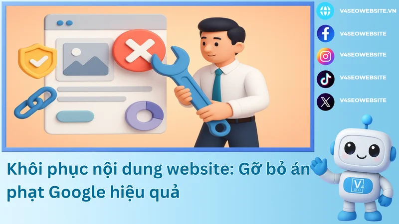 Khôi phục nội dung website: Gỡ bỏ án phạt Google hiệu quả