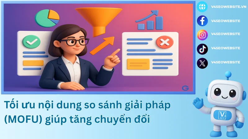 Tối ưu nội dung so sánh giải pháp (MOFU) giúp tăng chuyển đổi