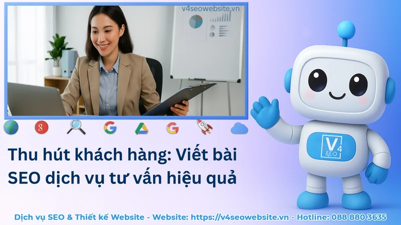 Thu hút khách hàng: Viết bài SEO dịch vụ tư vấn hiệu quả