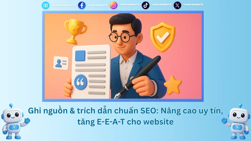 Ghi nguồn & trích dẫn chuẩn SEO: Nâng cao uy tín, tăng E-E-A-T cho website