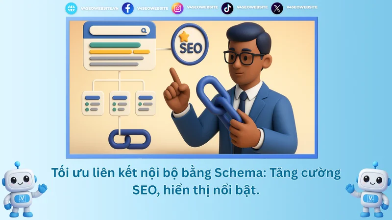 Tối ưu liên kết nội bộ bằng Schema: Tăng cường SEO, hiển thị nổi bật.