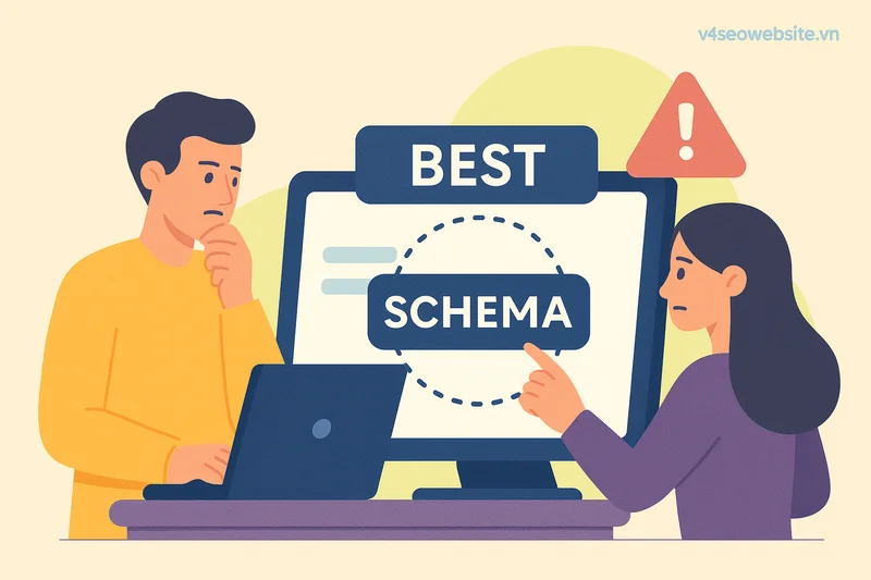 Tăng hiển thị với HowTo Schema: Hướng dẫn nội dung từng bước 5 Từ lỗi nhỏ đến hậu quả lớn: Những sai phạm phổ biến khiến Schema không hiển thị.