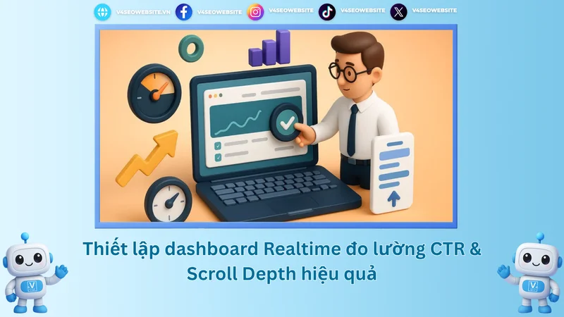 Thiết lập dashboard Realtime đo lường CTR & Scroll Depth hiệu quả