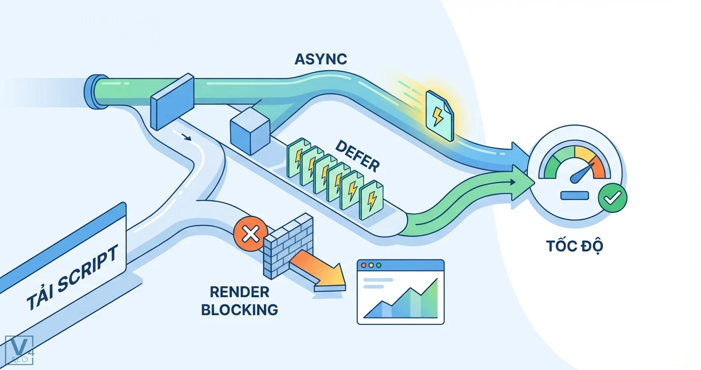 Async script là gì? Hướng dẫn trực quan tối ưu tải script